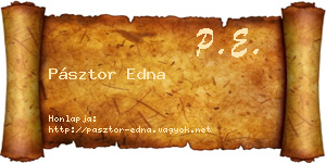 Pásztor Edna névjegykártya